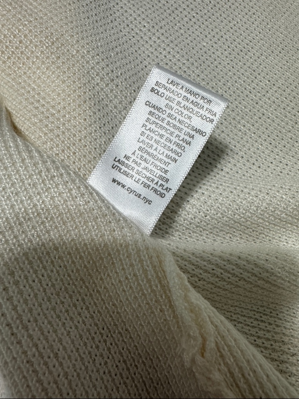 Cyrus Light Cream Open-Front Cardigan Women's Size Large Sweater in Cream NWT - Picture 6 of 13